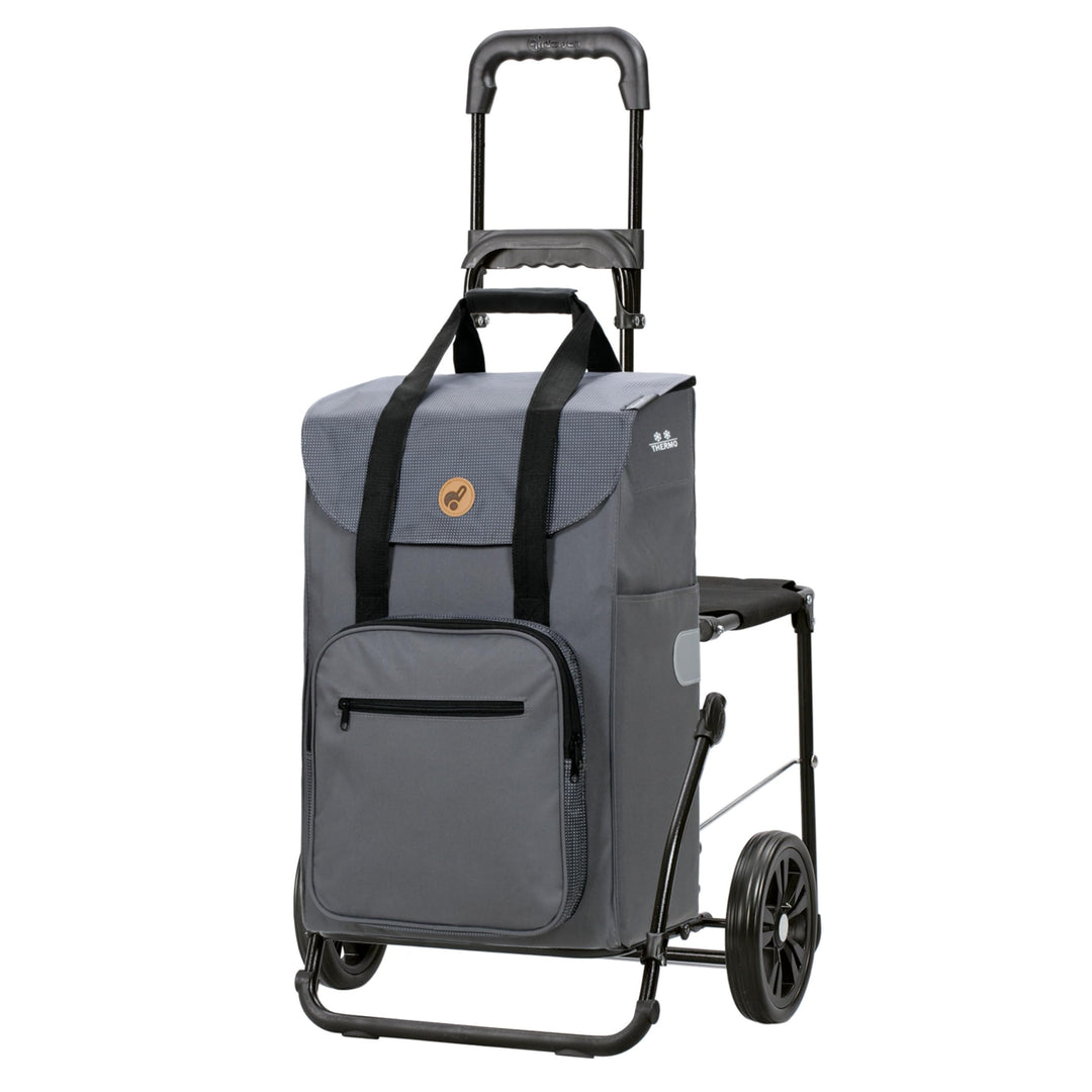 Andersen Einkaufstrolley - klappbar - 45 Liter - Mit Klappsitz bis 120 kg - höhenverstellbar - mit K