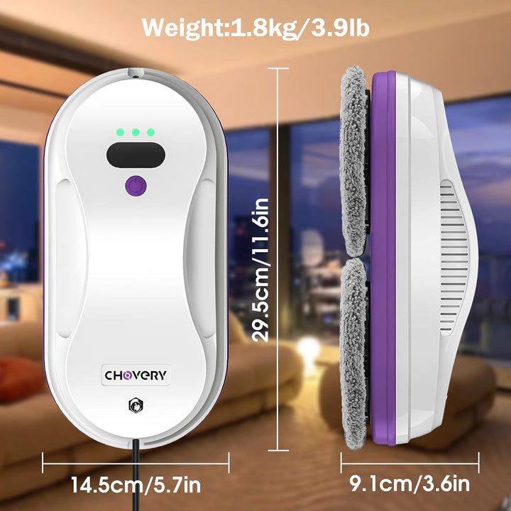 CHOVERY CL-2 Fensterputzroboter, der Fensterputzroboter Fenster Roboter mit Fernbedienung, automatis