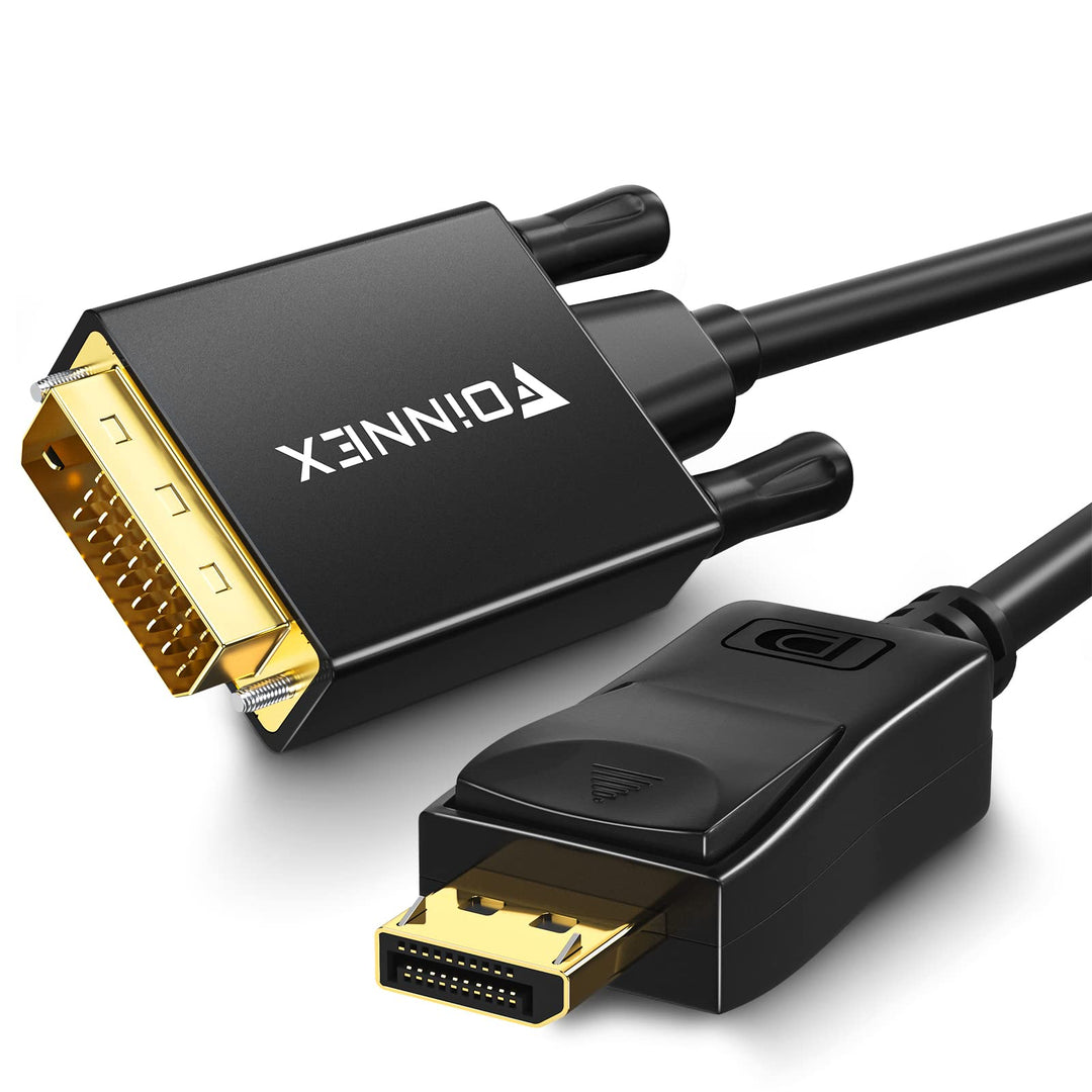 FOINNEX DisplayPort auf DVI Kabel, DP zu DVI Adapterkabel 1080P@60Hz, Männlich Display Port to DVI C