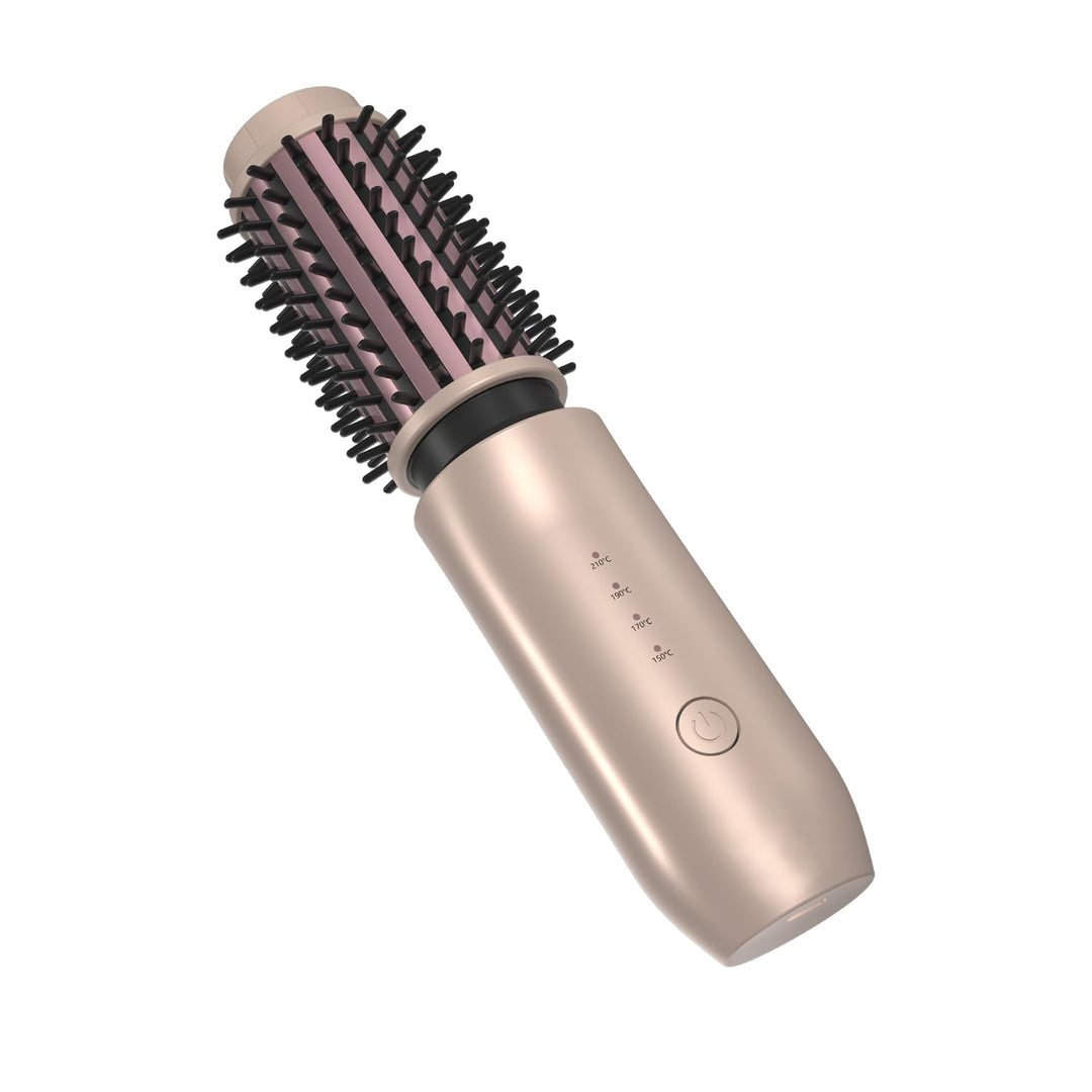 Dricar Kabellose Lockenstabbürste, Tragbare Reise Lockenstab Grosse Locken, 40mm Thermobürste Rundbü
