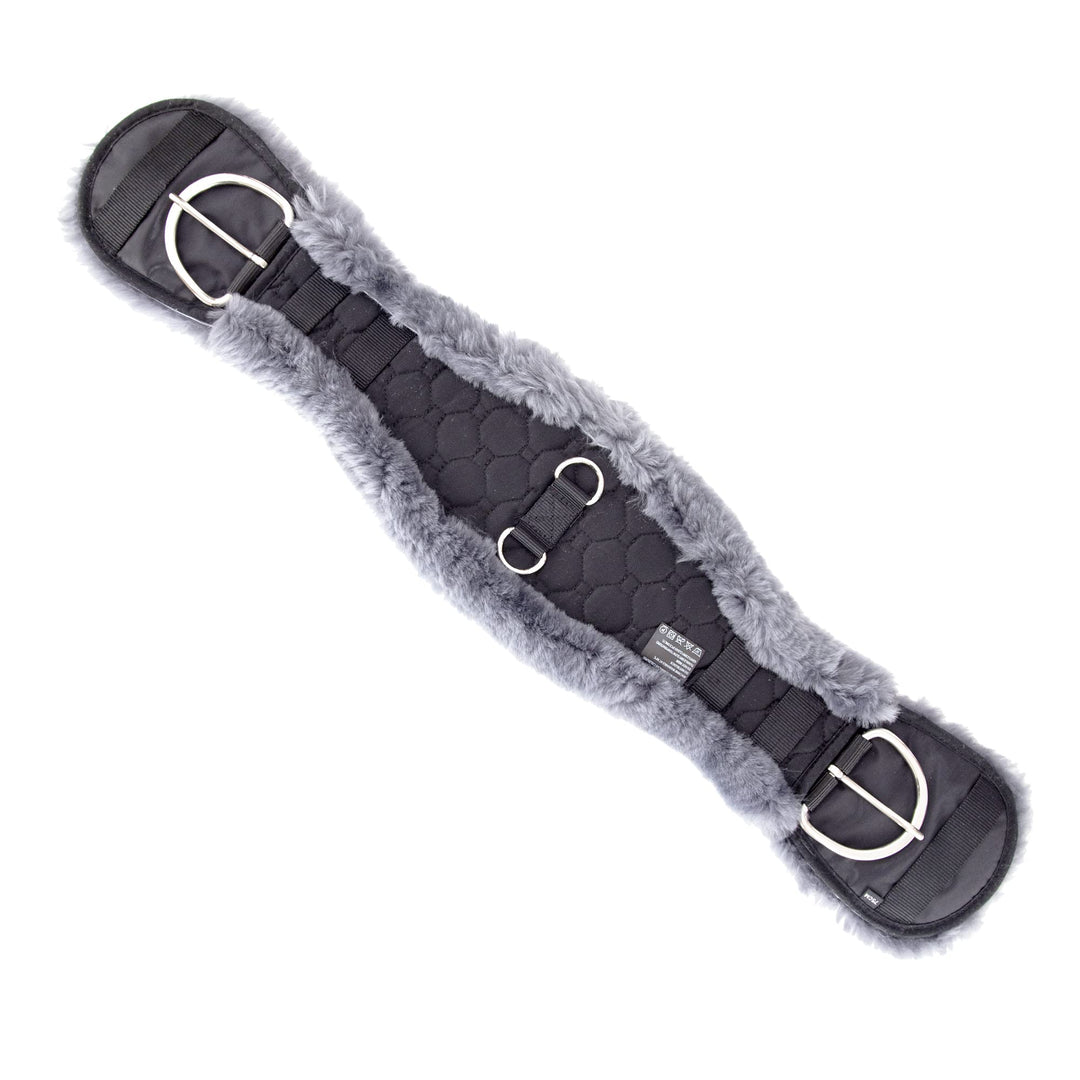 Merauno® Lammwolle Western Konturgurt Sattelgurt, aus Qualitäts Merino Lammwolle, Spezielle Anatomis