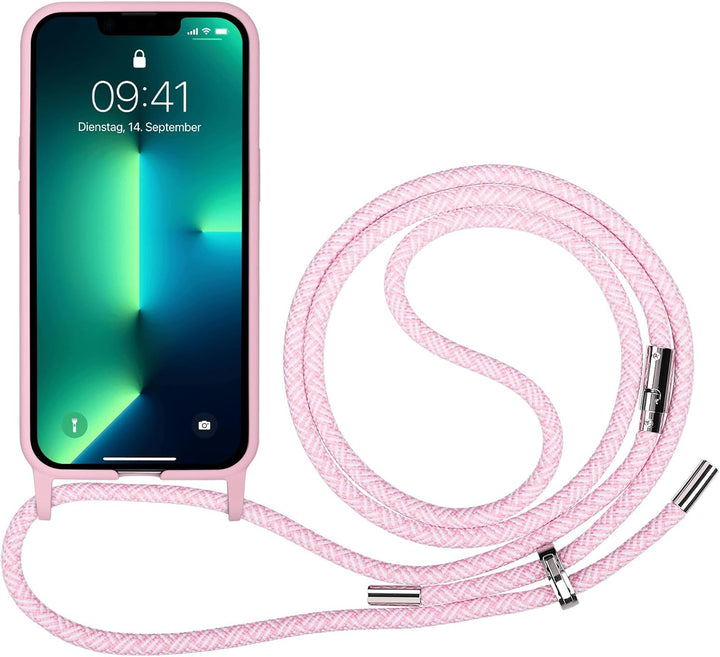 Artwizz HangOn Case kompatibel mit [iPhone 13 Pro] - Elastische Schutzhülle aus Silikon als Handyket