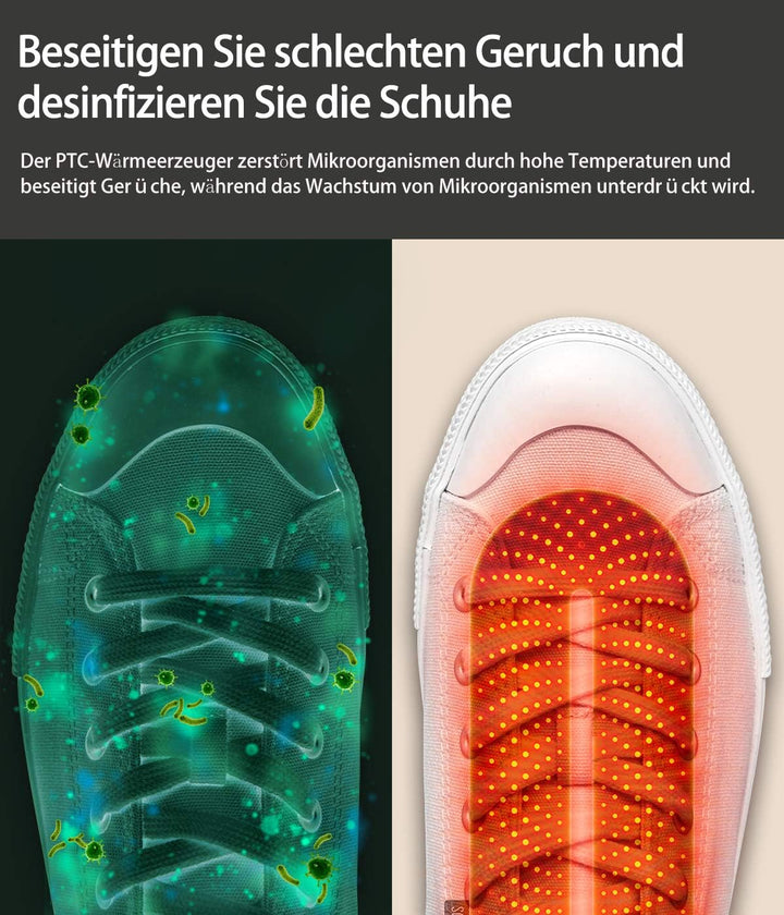 Snowpea Schuhtrockner Elektrisch, Stiefeltrockner, Schuh-und Stiefelwärmer, Verschwitzte Schuhe zu T