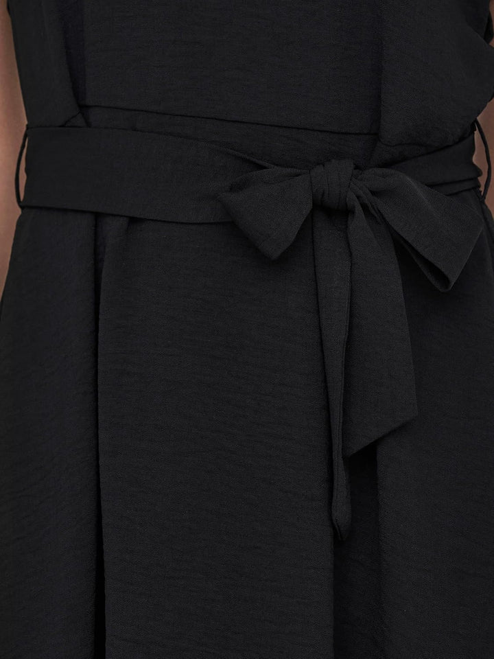 JdY Damen Jdyrachel S/S Dress WVN Kleid, Schwarz
