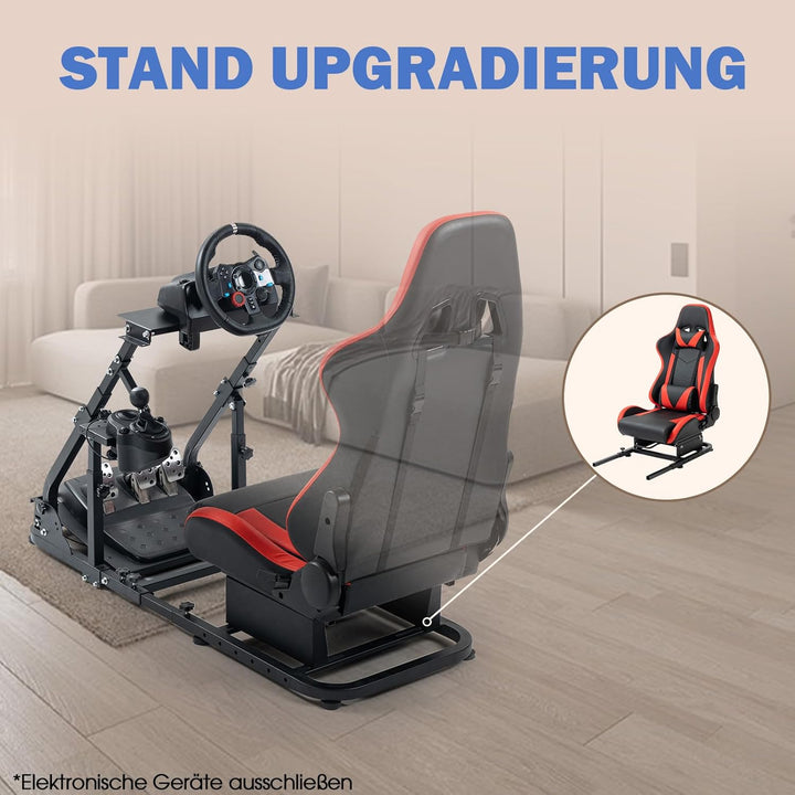 Minneer Racing Wheel Stand Lenkradständer Ultra-stabil 4 Stützarme passend für Logitech G25 G27 G29