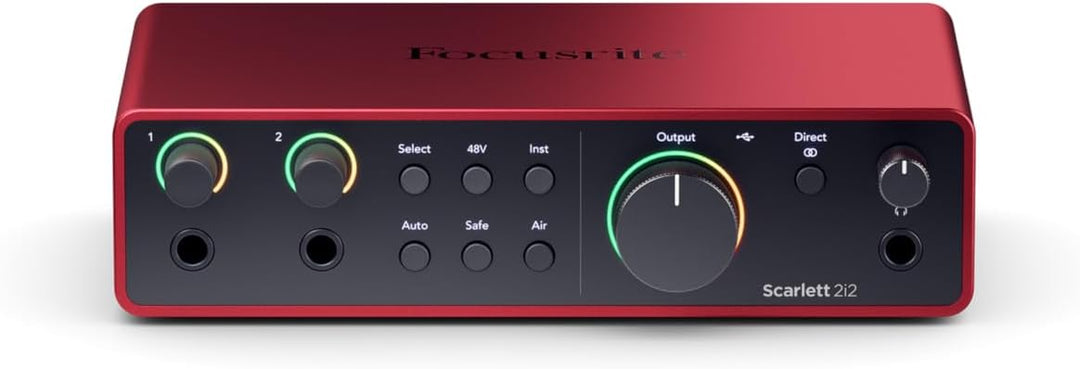 Focusrite Scarlett 2i2 4. Gen USB-Audio-Interface, Komposition, Streaming und Podcasting — Aufnahmen