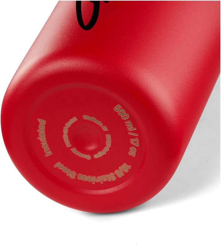 satch Trinkflasche aus Edelstahl BPA-frei 0,5l, Auslaufsicher und Kohlensäure geeignet, für Heisse u