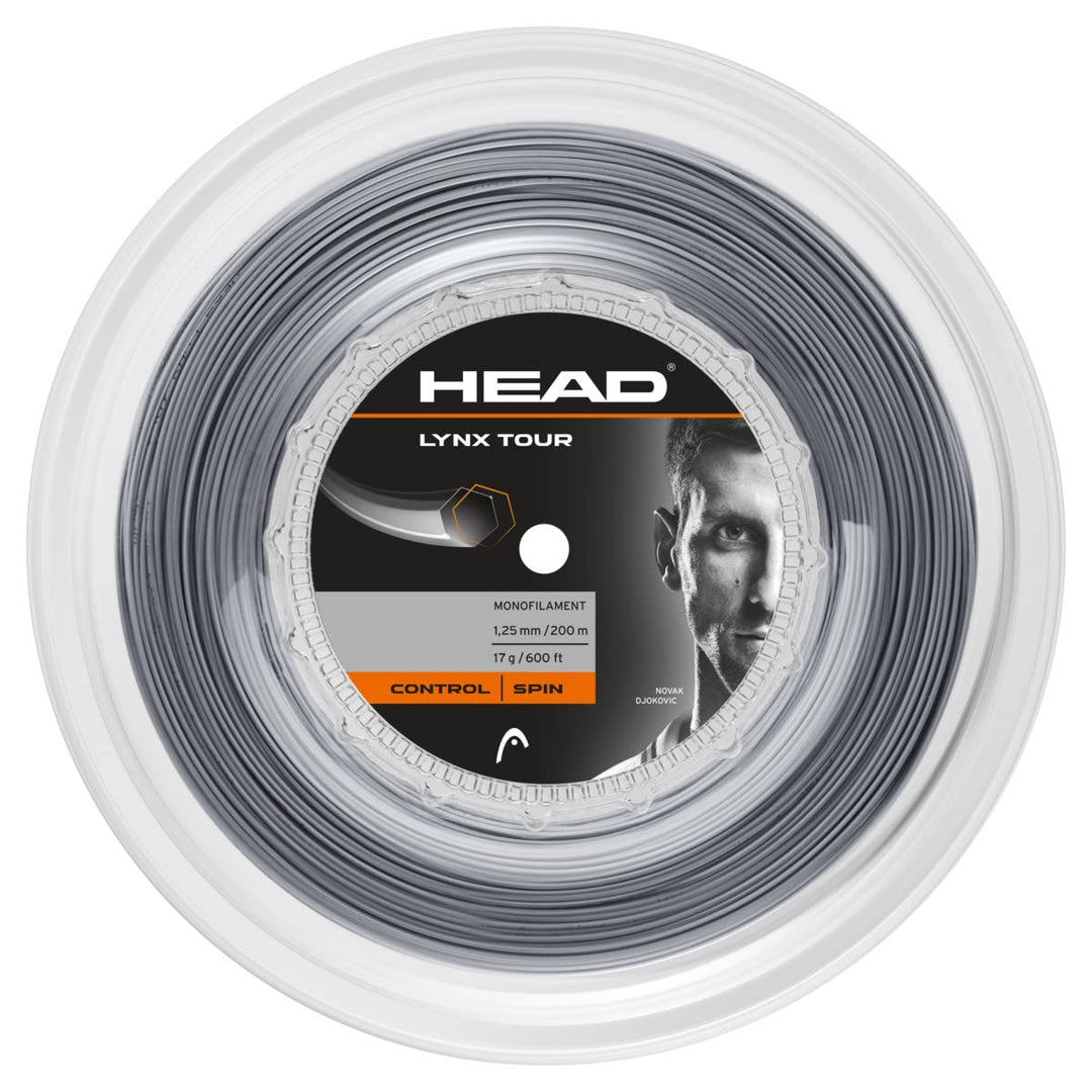 HEAD Lynx Tour Reel Tennis-Saite 17 grau, 17 grau