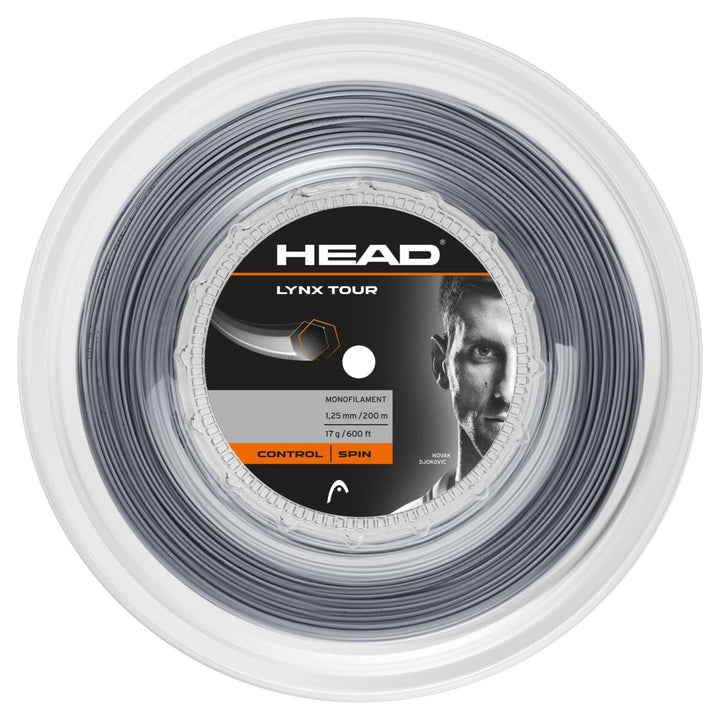 HEAD Lynx Tour Reel Tennis-Saite 17 grau, 17 grau