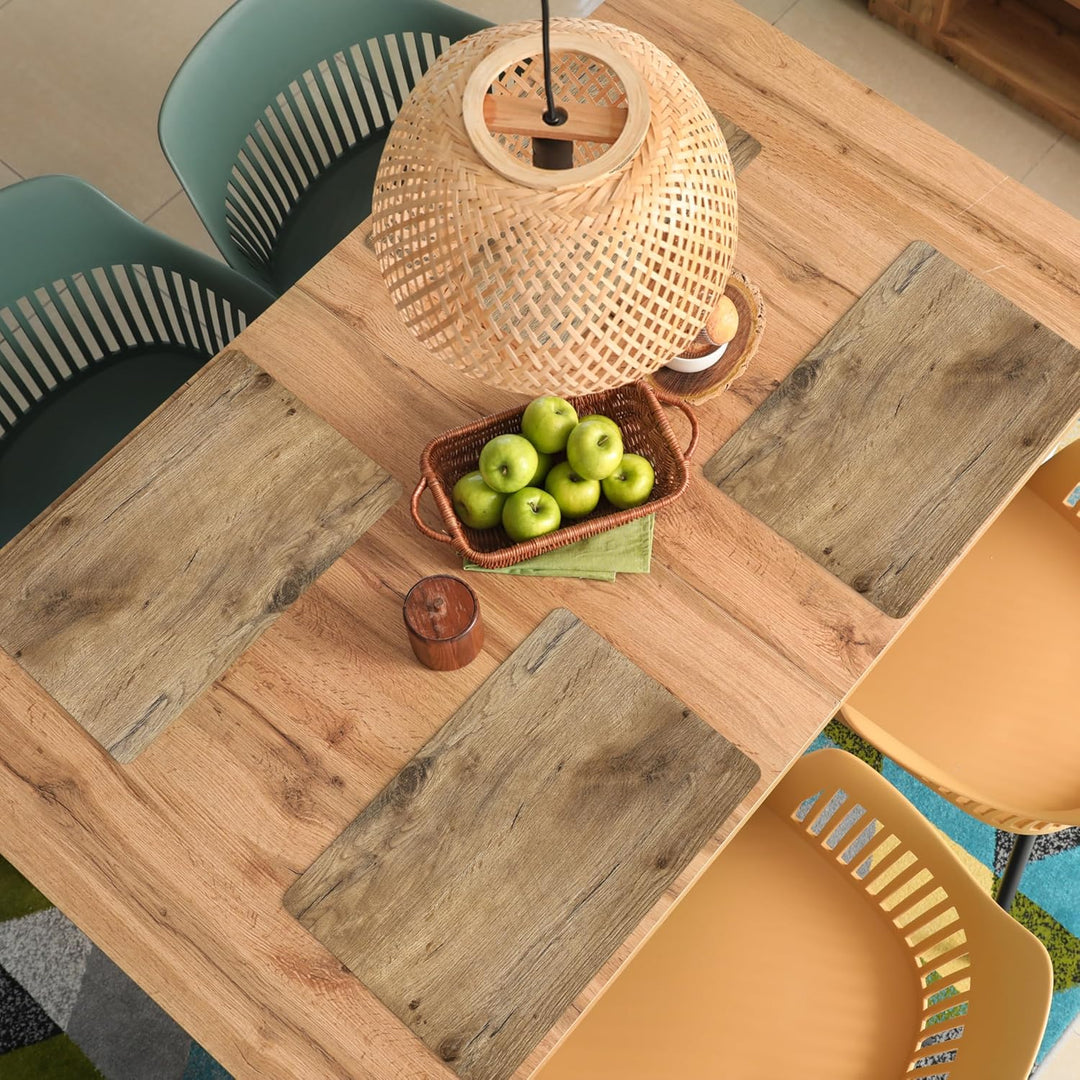 KitchenYeah© Platzsets Abwaschbar 6-Teilig 45x30 cm Tischsets Platzdeckchen Platzset Unterlage Tisch