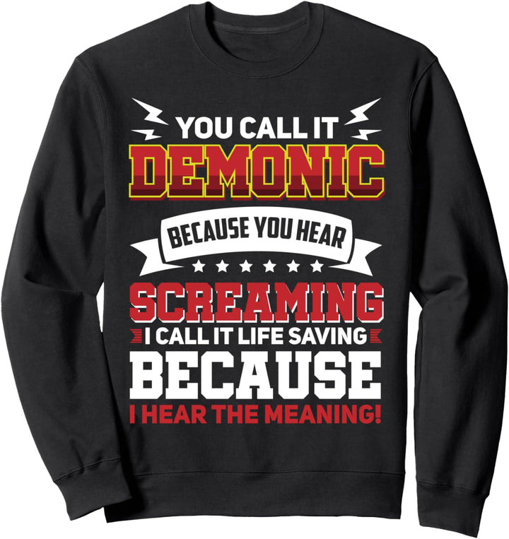 Heavy Metal Und Goth Metaller Demonic Sweatshirt