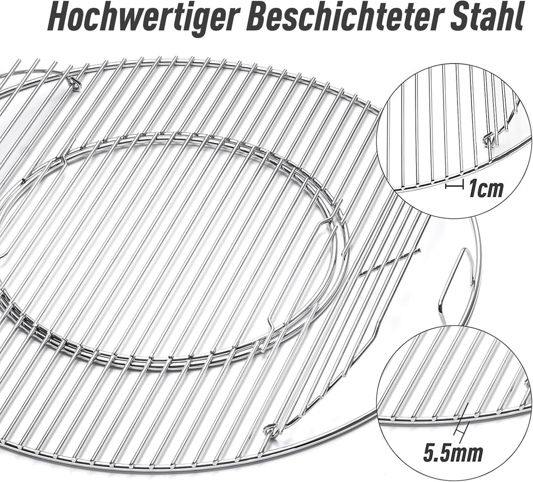 Grillrost Ersatz 8835 für Weber, Upgraded 57CM Holzkohlegrills Holzkohle Grills, Kettle, Performer,