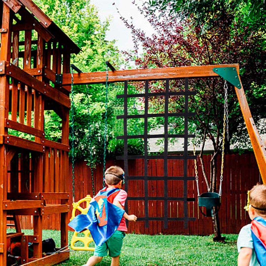 Kletternetz für Kinder – Kletternetz für Kinder | 225,4 x 117,8 cm Netz mit Haken, Baumhaus, Dschung