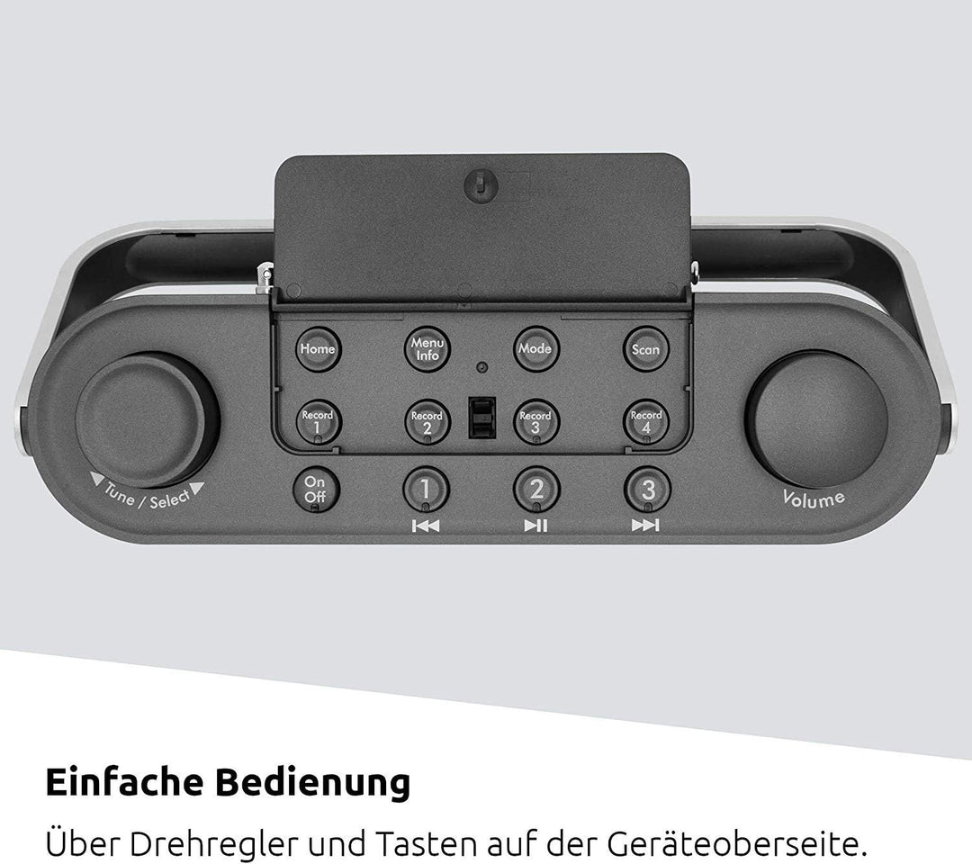 TechniSat TECHNIRADIO 8 - Portables Digitalradio mit Tragegriff (DAB+, UKW, Stereo, Sprachansagen, R