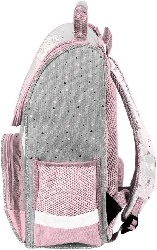 Familando Ballerina Mädchen Schulranzen-Set 6 TLG | Ranzen 1. Klasse | Schultasche mit Sportbeutel,