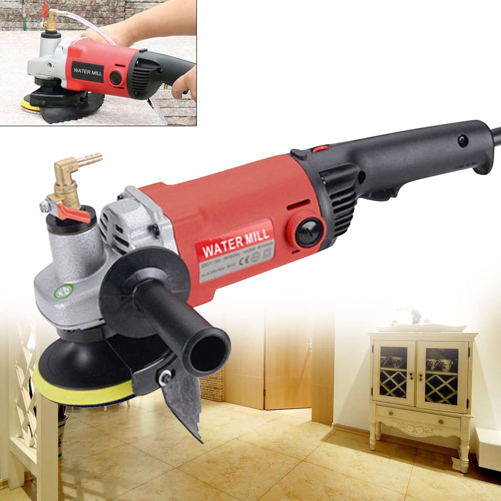 Nass-Steinschleifer, 1400W Electric Nass Schleifmaschine Nasspolierer Granit Marmor Polierer Poliere