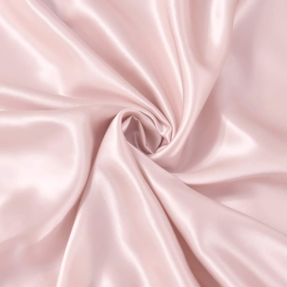 THXSILK 25 Momme Seidenbettwäsche Set 2 teilig, Bettbezug 155 x 220 cm und 40 x 80 cm Kissenbezüge,
