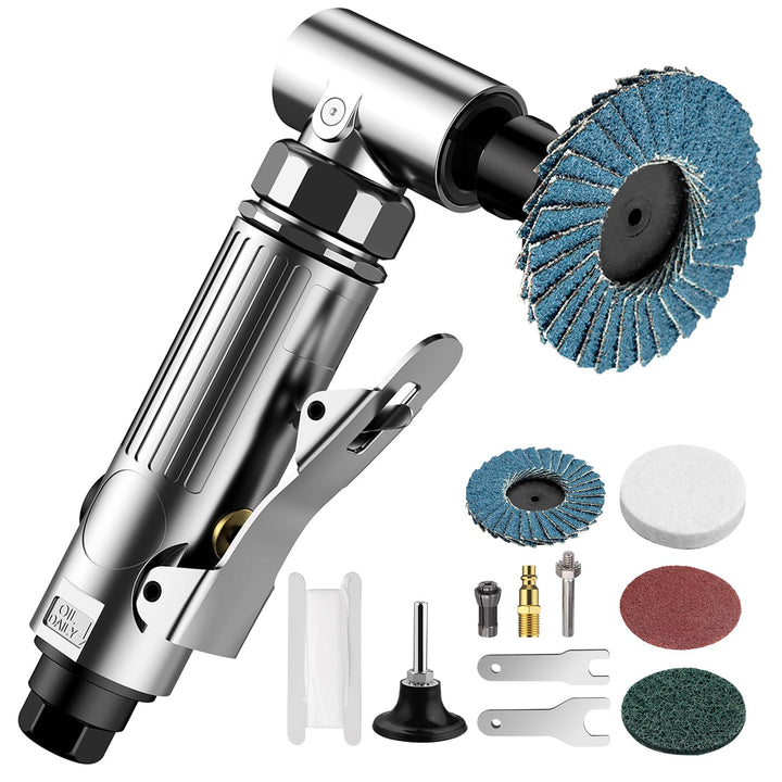EYPINS Druckluftschleifer Set, Druckluft Winkelschleifer Stabschleifer Gesenkschleifer 90° Winkel Sc
