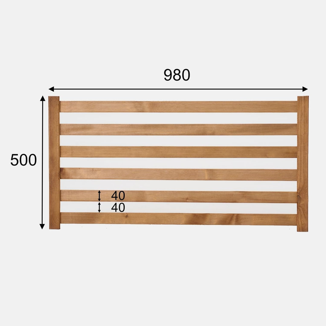 Modulares Rankgitter 50cm hoch – Spalier für Homerzo Pflanzkübel – Erweiterbare Holz Gitterwand für
