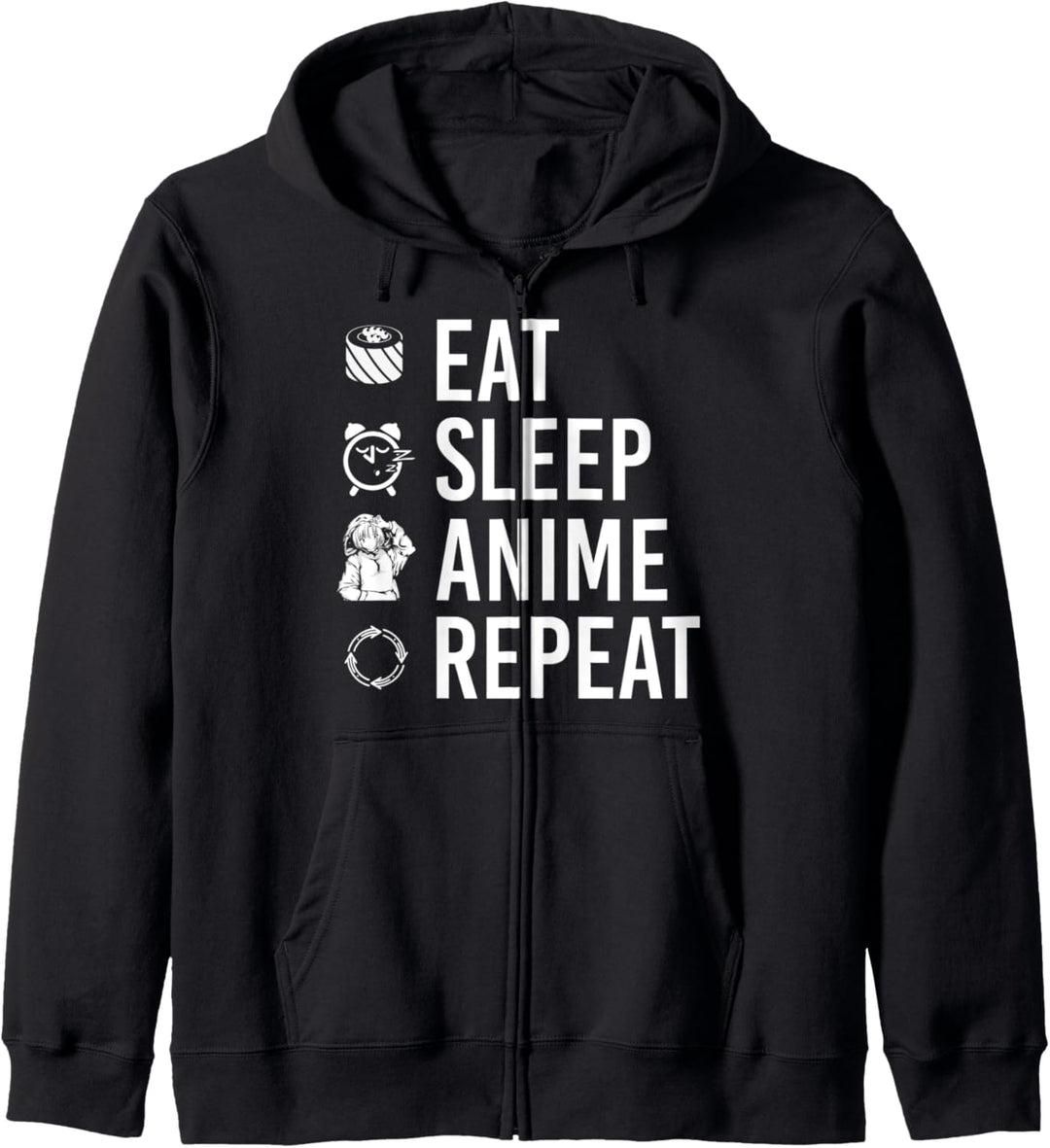 Manga Kawaii Otaku Japanisches Sushi Lustiges Anime Kapuzenjacke