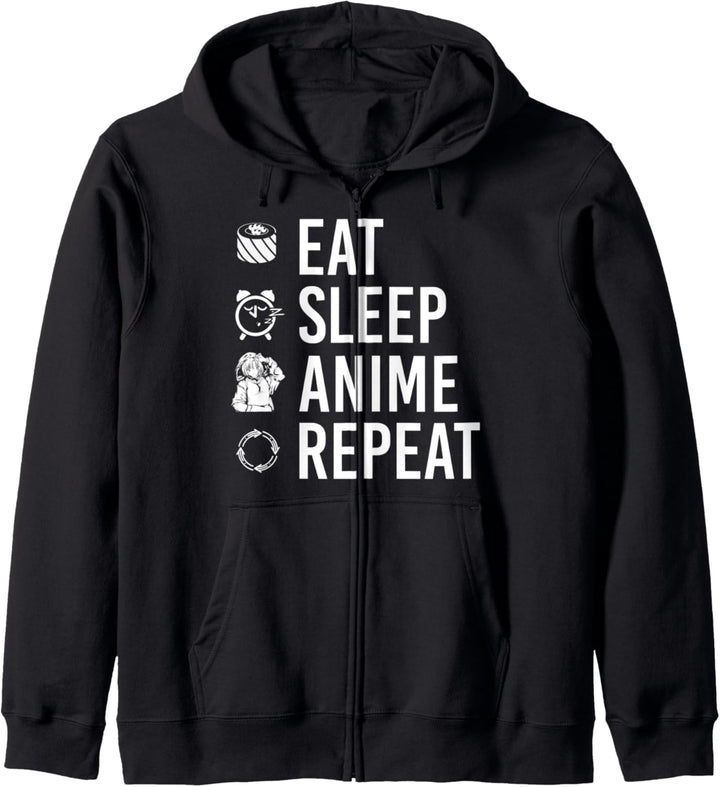 Manga Kawaii Otaku Japanisches Sushi Lustiges Anime Kapuzenjacke