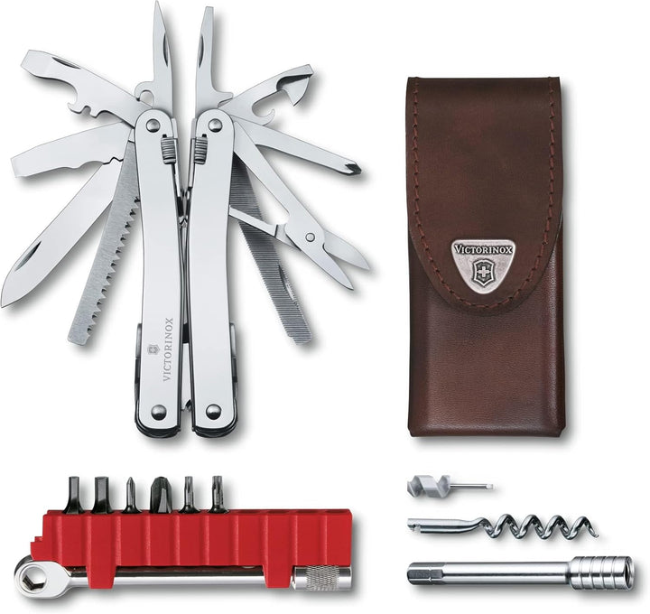 Victorinox Multifunktionswerkzeug Swiss Tool Spirit X Plus Ratchet, 36 Funktionen, Swiss Made, Multi