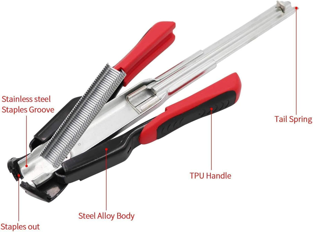 2500 Stück Metall Spikes für Schweineringe, 8mm C Klammern, M Spike Set für Tiergehege Schweineringe