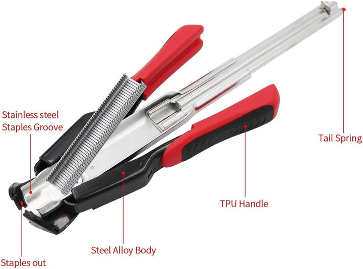 2500 Stück Metall Spikes für Schweineringe, 8mm C Klammern, M Spike Set für Tiergehege Schweineringe