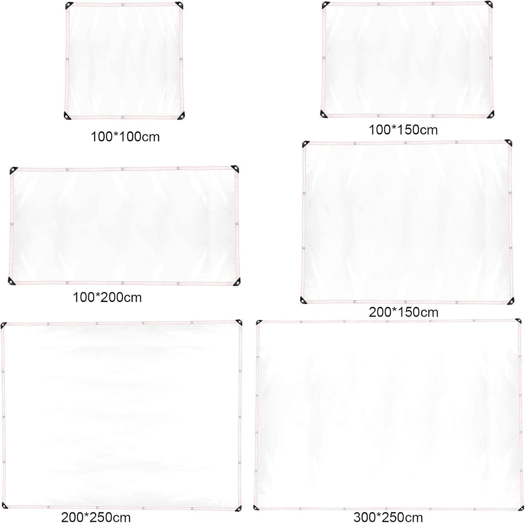 Plcnn 3 x 2,5 m Plane Wasserdicht Transparent, Abdeckplane Wasserdicht, Staubdichte Abdeckplane mit
