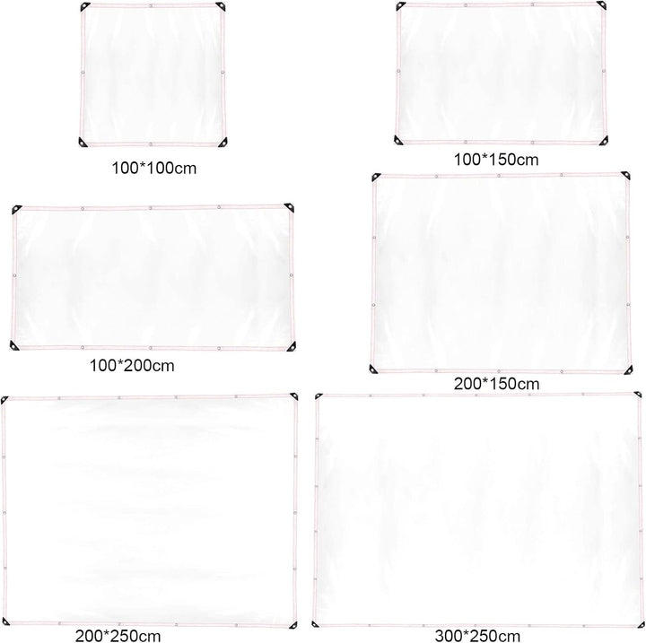 Plcnn 3 x 2,5 m Plane Wasserdicht Transparent, Abdeckplane Wasserdicht, Staubdichte Abdeckplane mit