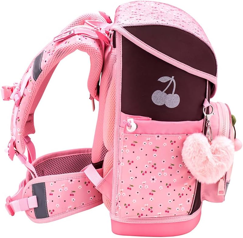 Belmil Premium Compact Plus ergonomisches Schulranzen Set 5 - teilig, AGR, Brustgurt, Hüftgurt, Magn