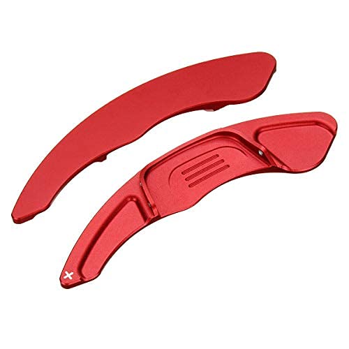 Riloer 2 Stück Aluminium Lenkrad Schaltpaddel Extender, Für 7 MK7 Scirocco GTI R GLI