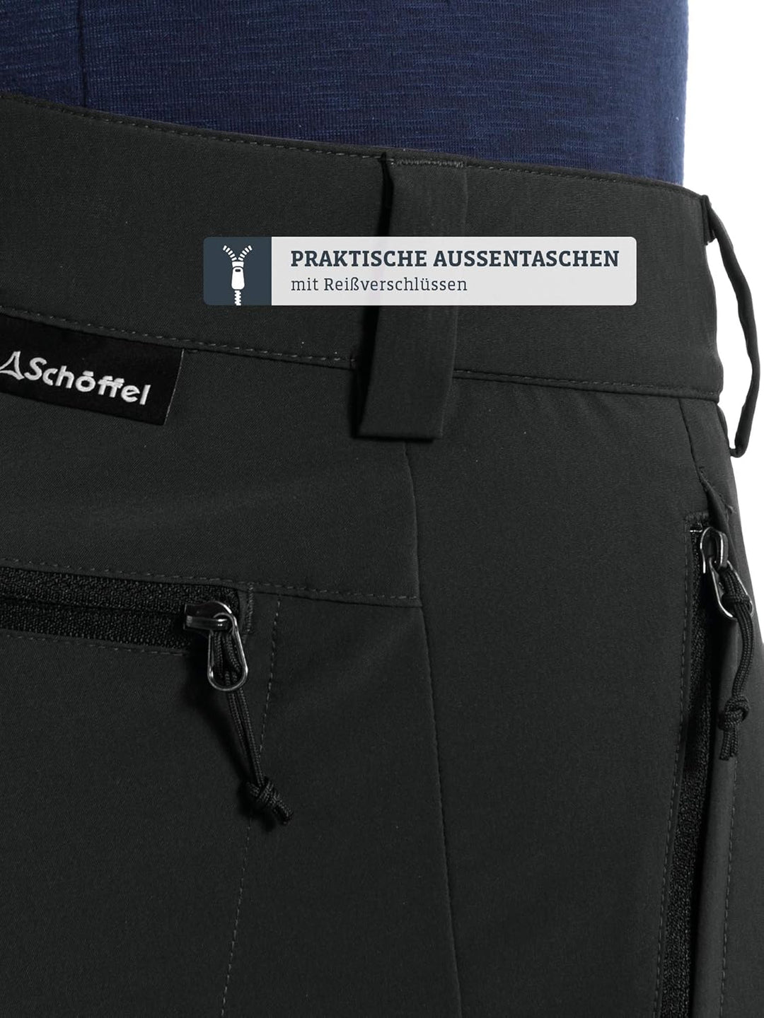 Schöffel Herren Pants Folkstone Zip Off, vielseitige Herren Hose mit Zip-Off Funktion, leichte Wande
