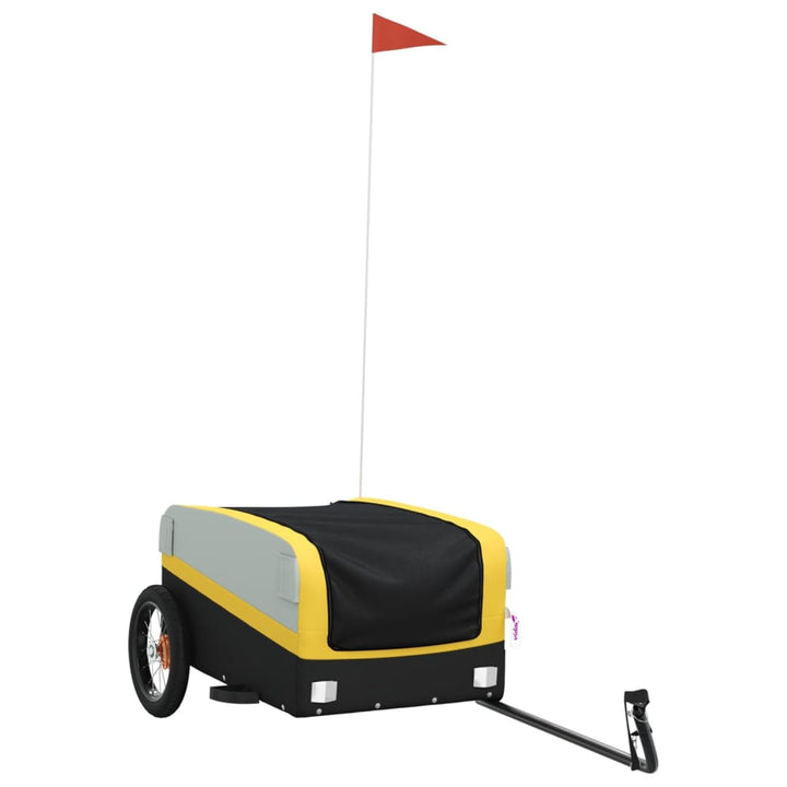 Fahrradanhänger 30kg Eisen Rot/Schwarz,Robust &amp; Vielseitig | Robustes Eisengestell, hohe Tragkraft,