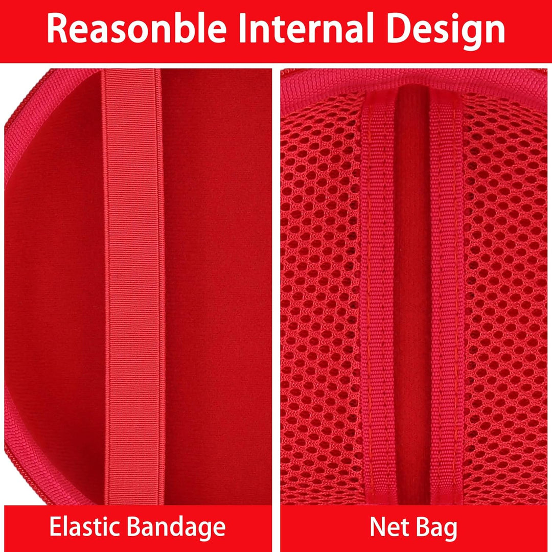 co2CREA Hart Tragbare Schutzhülle Etui Tasche für All-In-One Audioplayer Starterset Pini Rot Cookie