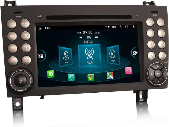 Erisin Android 14 8-Kern Autoradio Mit GPS für Mercedes-Benz SLK Klasse R171 SLK200 SLK280 7 Zoll Na