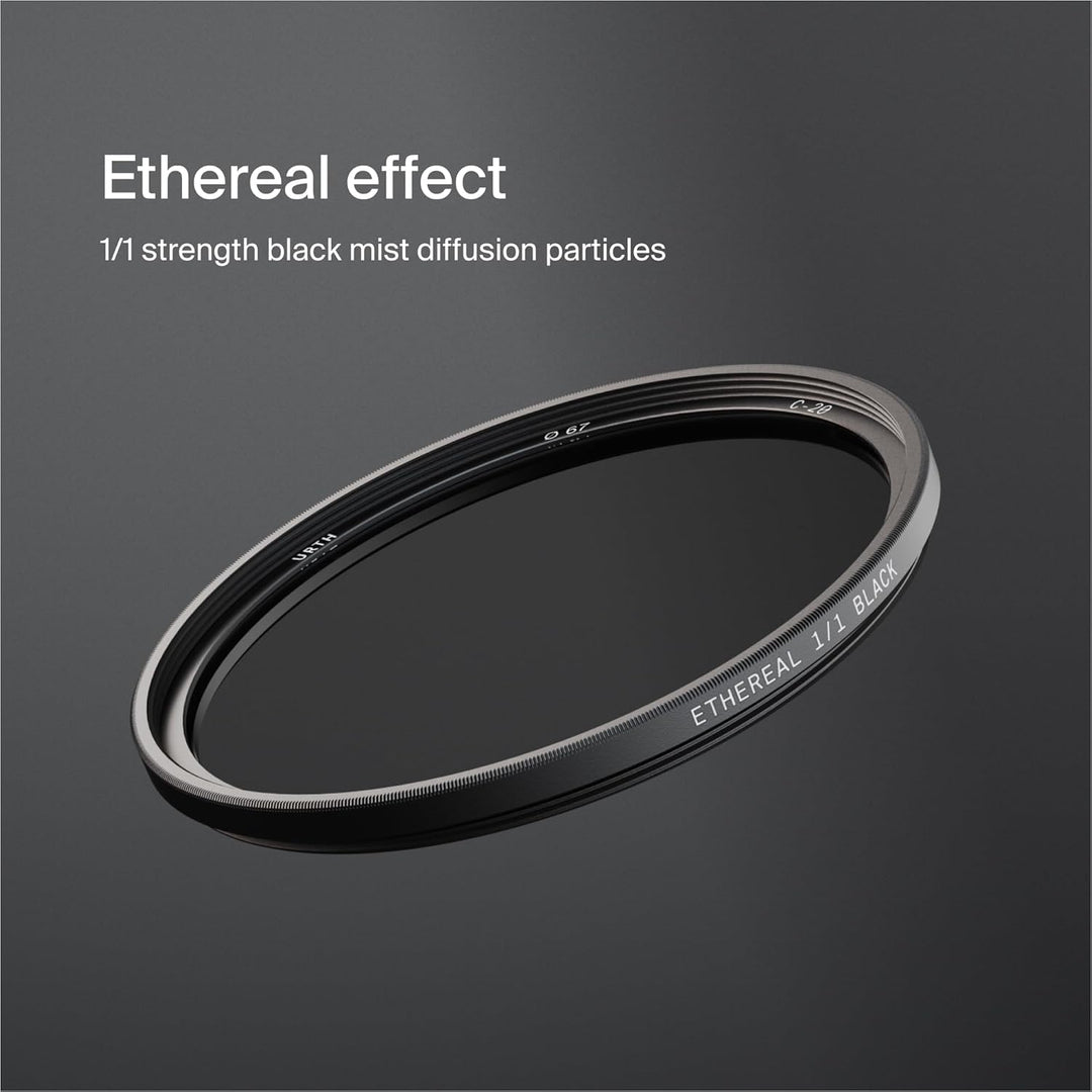 Urth 43mm Ethereal Black Mist ¹⁄₁ Diffusions-Objektivfilter (Plus+) - Kinoeffekt, 20-fache Nanobesch