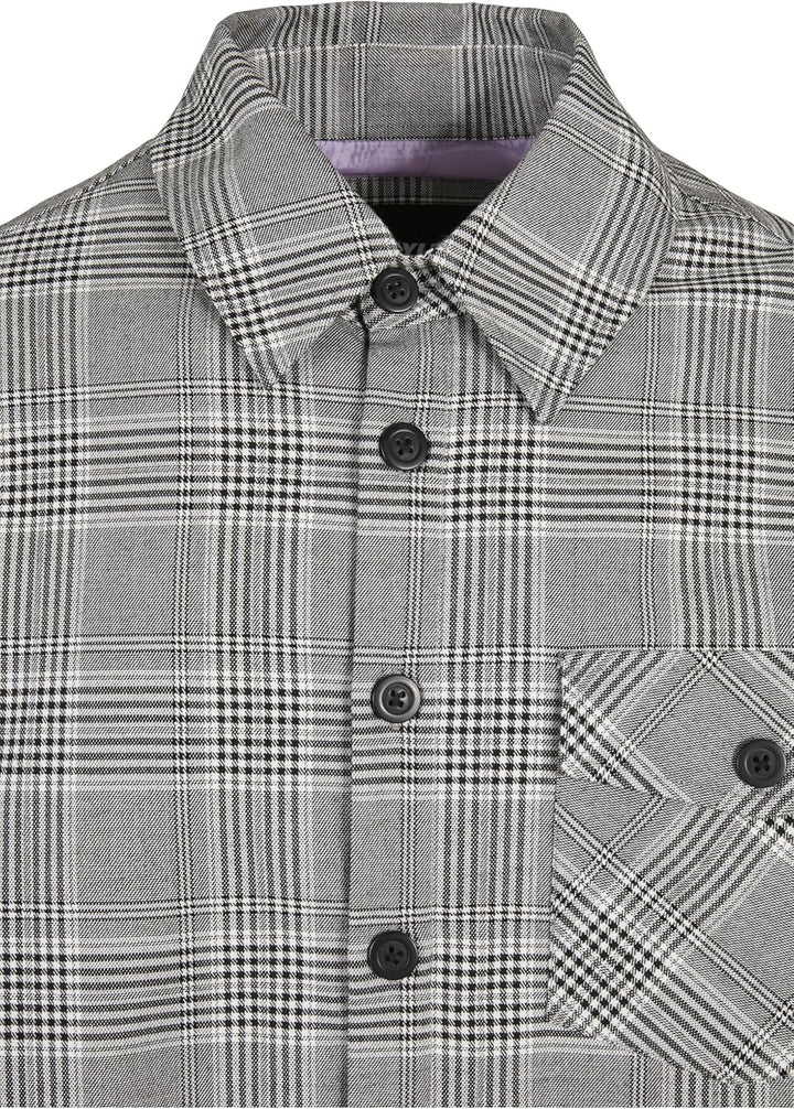 Cayler & Sons Herren Plaid Out Quilted Shirt Jacket S Black/White, S Black/White