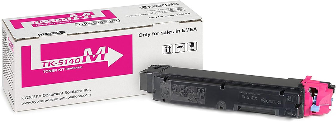 4x Original Kyocera Toner TK5140 TK 5140 für Kyocera Ecosys M 6530 CDN - BK, Cy, Ma, Ye - Leistung: