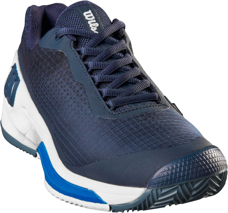 Wilson Herren Rush Pro 4.0 Clay Tennisschuhe Sandplatzschuh Dunkelblau - Weiss 48 2/3 EU Navy Blazer