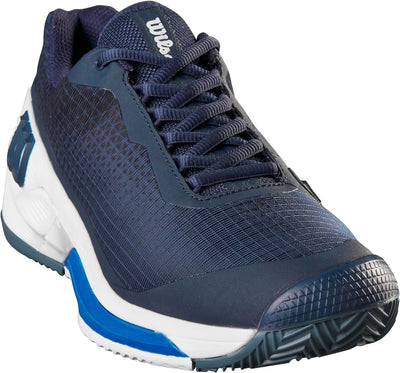 Wilson Herren Rush Pro 4.0 Clay Tennisschuhe Sandplatzschuh Dunkelblau - Weiss 42 2/3 EU Navy Blazer