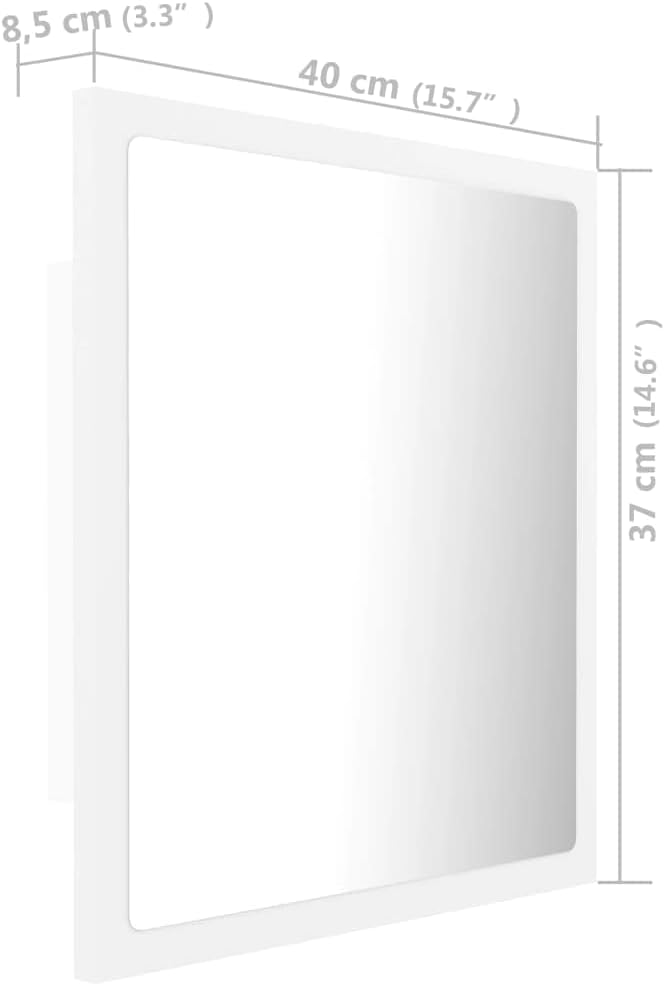 vidaXL LED Badspiegel Wandspiegel Badezimmerspiegel Lichtspiegel Spiegel Hängespiegel Bad Badezimmer