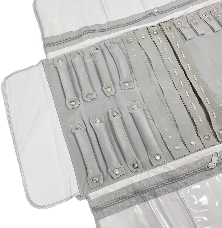 Rolltasche für Schmuck Organizer, Faltrolle für Juweliere, grosse Kapazität und praktisch tragbar, f
