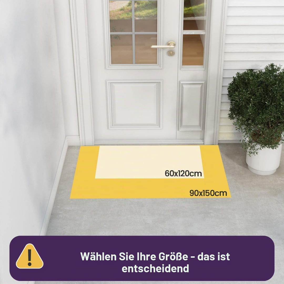 DEXI Fussmatte Aussen rutschfest 60×120 cm,Schmutzfangmatte Outdoor Waschbar,wetterfest Fussmatte au