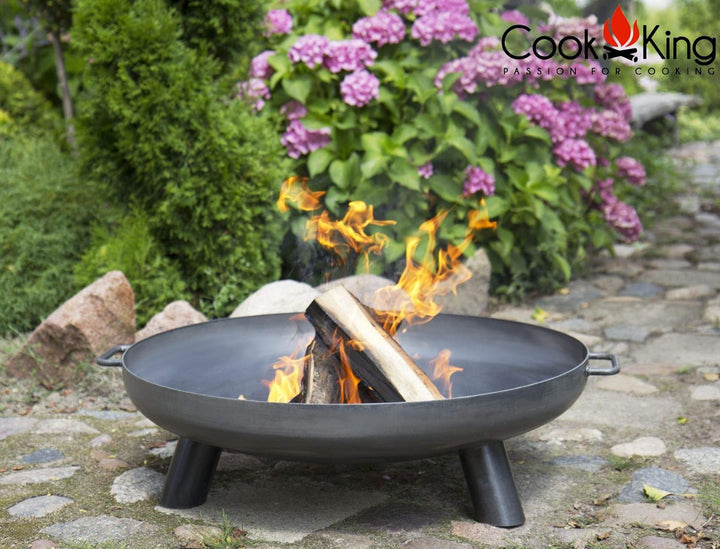 CookKing Feuerschale Bali 100cm Durchmesser, Schwarzstahl, Feuerstelle