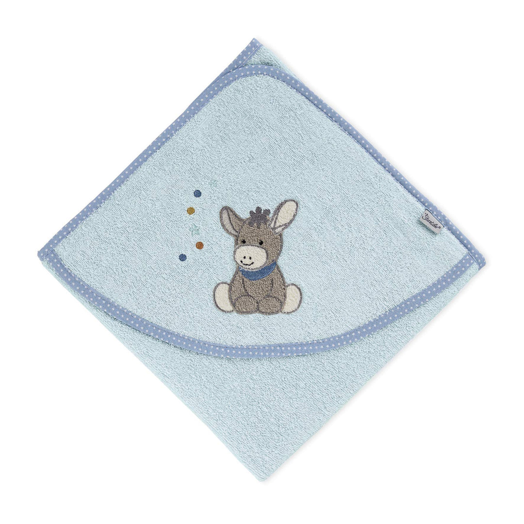 Sterntaler Baby Handtuch Kapuze - Kapuzenhandtuch EMMI - Badeponcho- 100% Baumwolle, schnell trockne