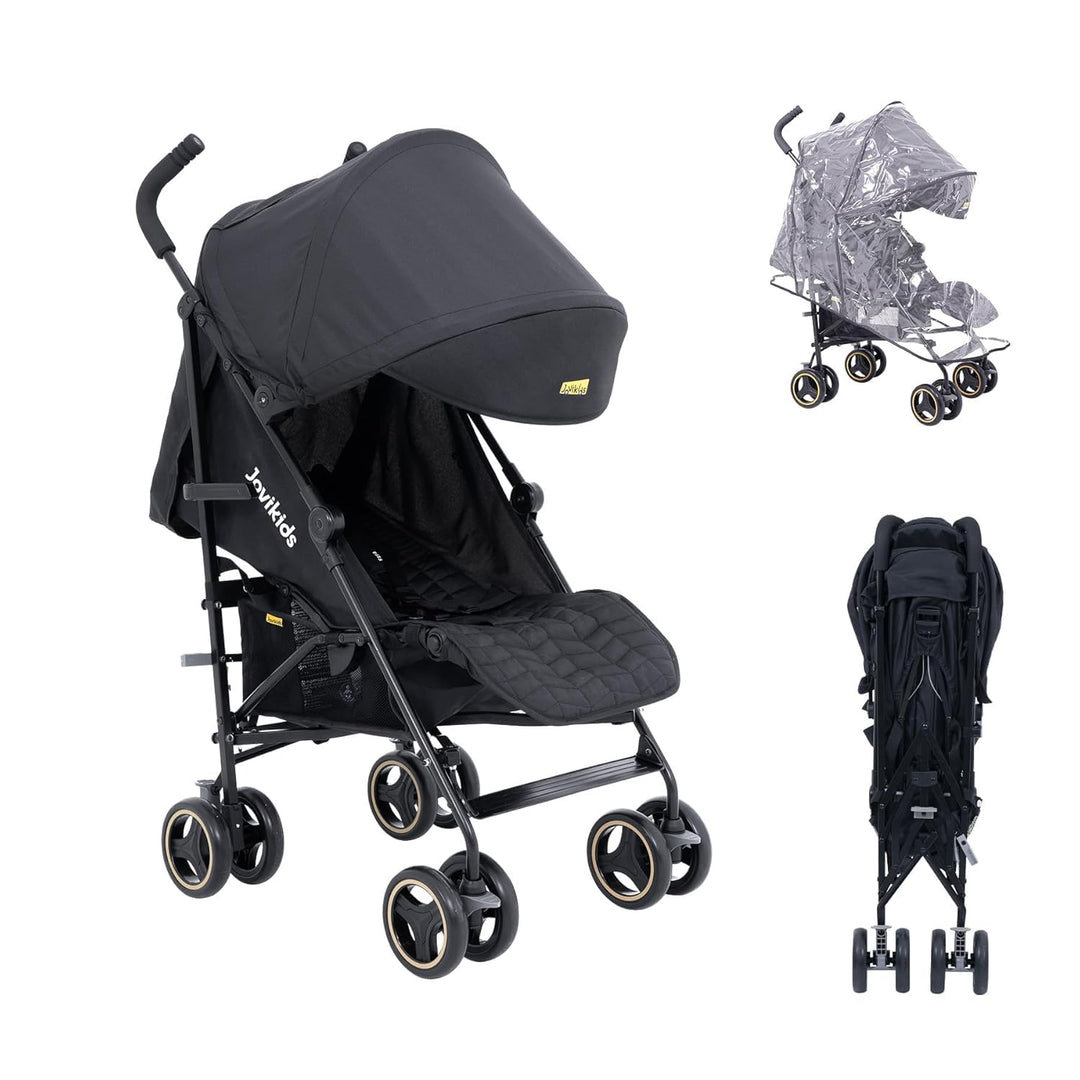 Jovikids Kinderwagen, Buggy Klein Zusammenklappbar mit Liegefunktion, Klappbar Reisebuggy bis 22kg I