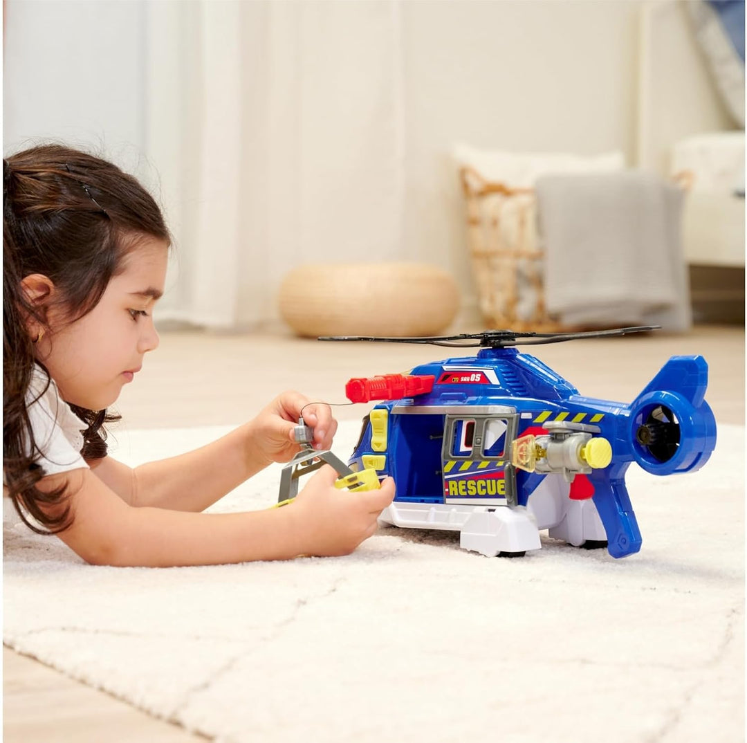 Dickie Toys - Spielzeug-Helikopter für Kinder ab 3 Jahre, gross (39 cm) - Rettungs-Hubschrauber mit