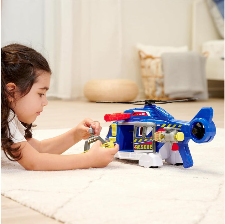Dickie Toys - Spielzeug-Helikopter für Kinder ab 3 Jahre, gross (39 cm) - Rettungs-Hubschrauber mit
