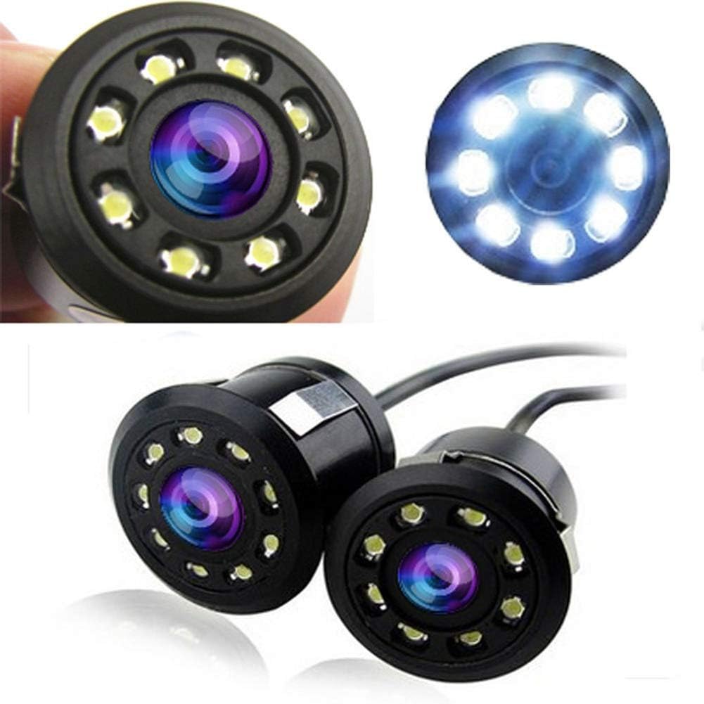 Auto Rückfahrkamera 18,5 mm Wasserdichte Rückfahrkamera mit 8LED Nachtsicht 170°Winkel Weitwinkelkam
